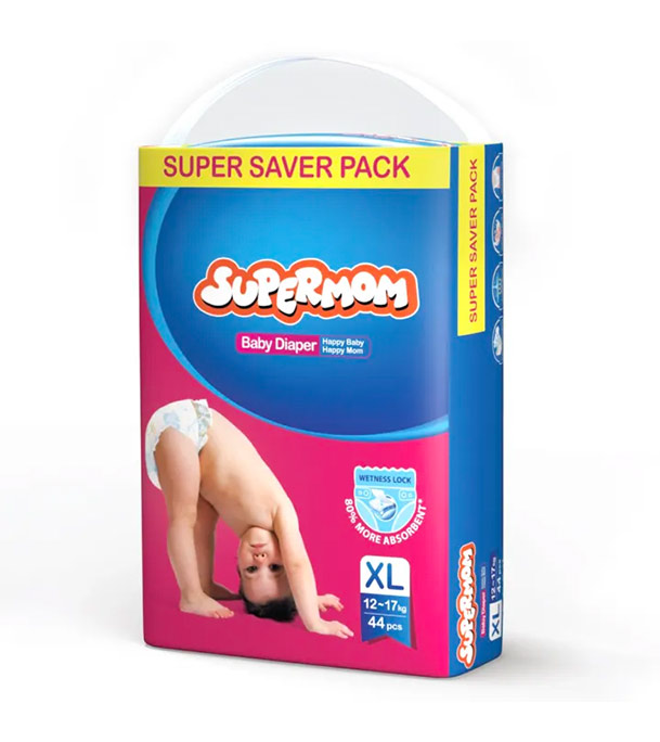 Supermom Baby Diaper- Extra large (12-17) kg 40 XL pcs