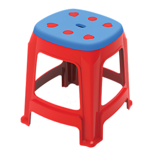 Stool-Heart High-SM Blue