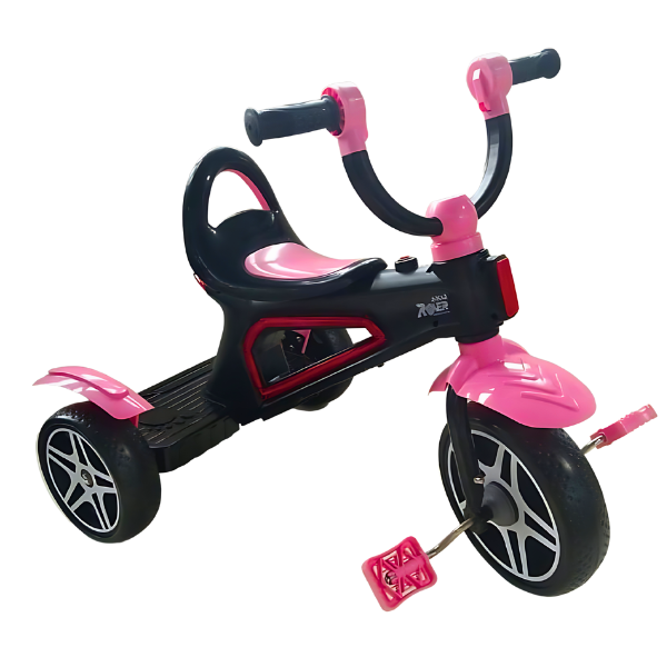 Baby Smile- Rover Tri Cycle- Black & Pink