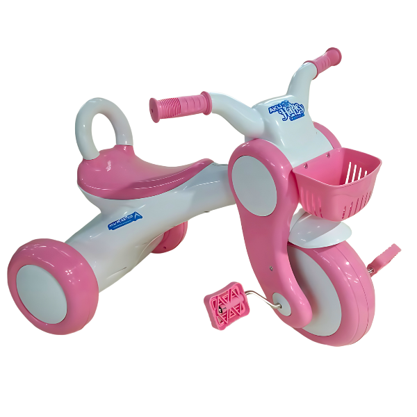 Baby Smile- Harley Tri Cycle- White & Pink