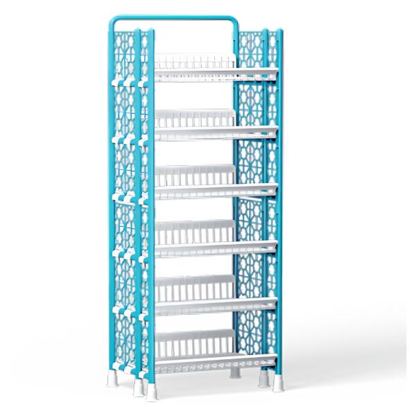 Rack-Chef Kitchen-5 Steps-Paste Blue & White