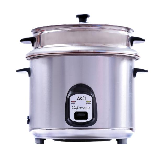 Akij-Multipurpose Rice Cooker (NS)-1.8L-Silver