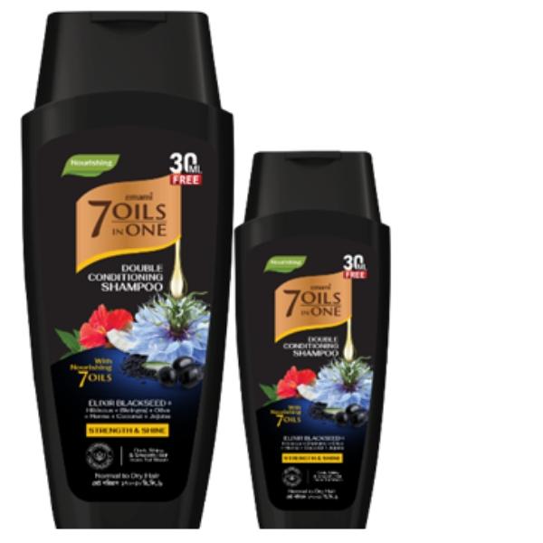 Emami 7 OILS IN ONE DOUBLE CONDITIONING SHAMPOO BLACK SEED 200 ML