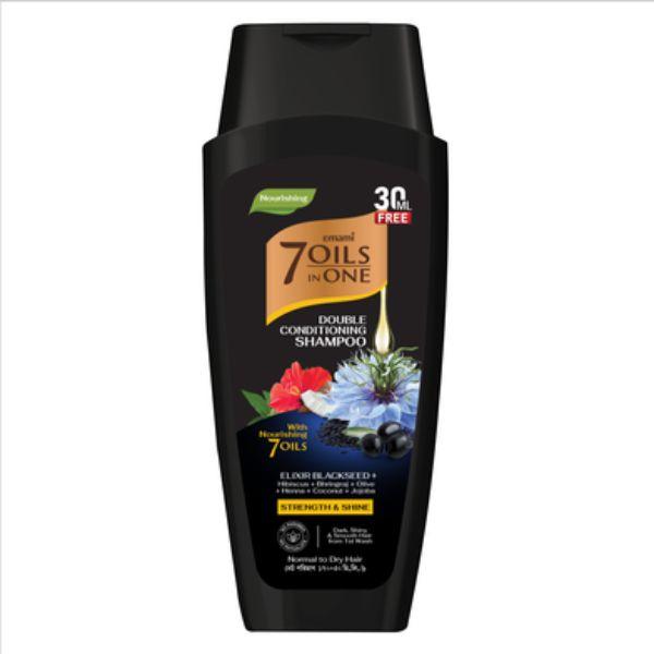 Emami 7 OILS IN ONE DOUBLE CONDITIONING SHAMPOO BLACK SEED 100 ML