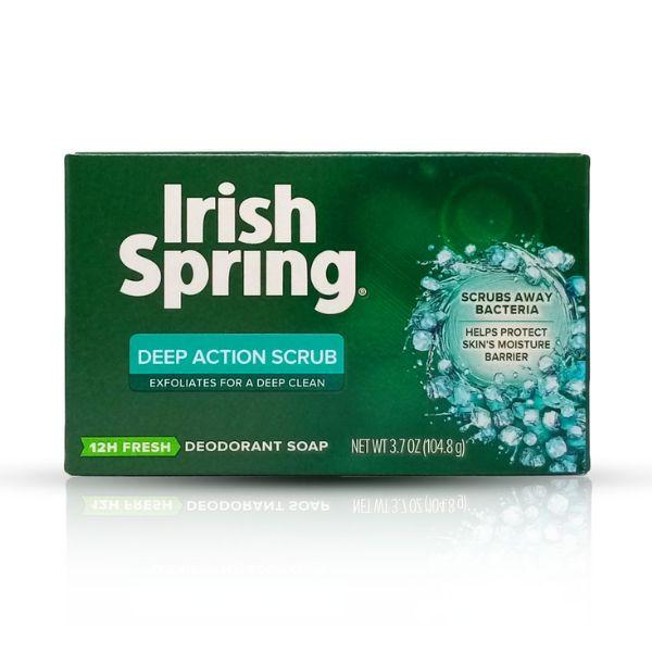 Irish Spring Deep Action Scrub Deodorant Soap - 104.8G