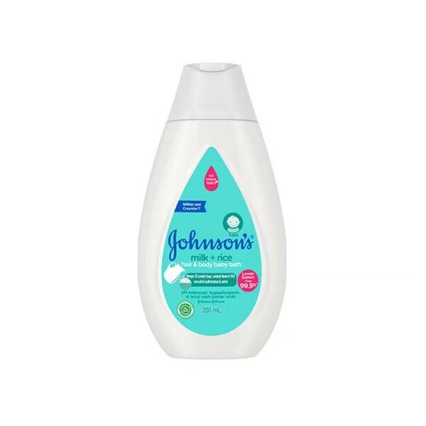 Johnsons Milk + Rice Hair And Body Baby Bath - 100Ml