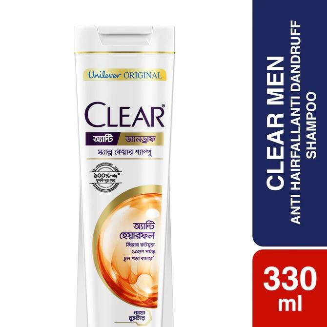 CLEAR SHAMPOO ANTI HAIRFALL ANTI DANDRUFF 330ML