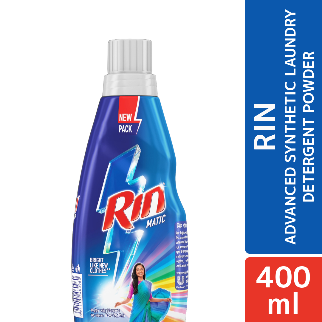 Rin Liquid Detergent Matic 400ml