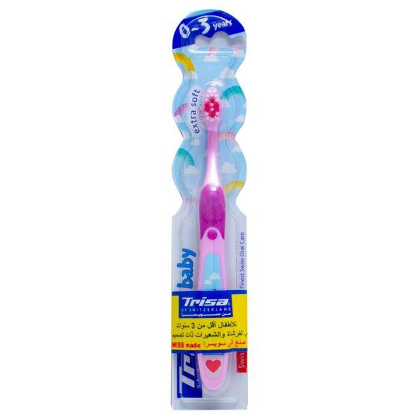 Trisa Baby Extra Toothbrush Soft/Medium/Hard (0-3Years) - (Switzerland)