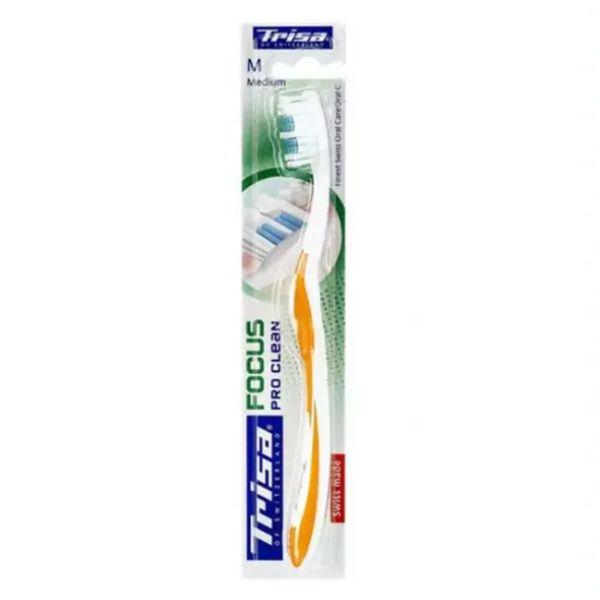 Trisa Focus Pro Clean Toothbrush Soft/Medium/Hard - (Switzerland)