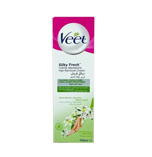 Veet Hair Removal Cream Silky & Fresh For Dry Skin - 100Ml