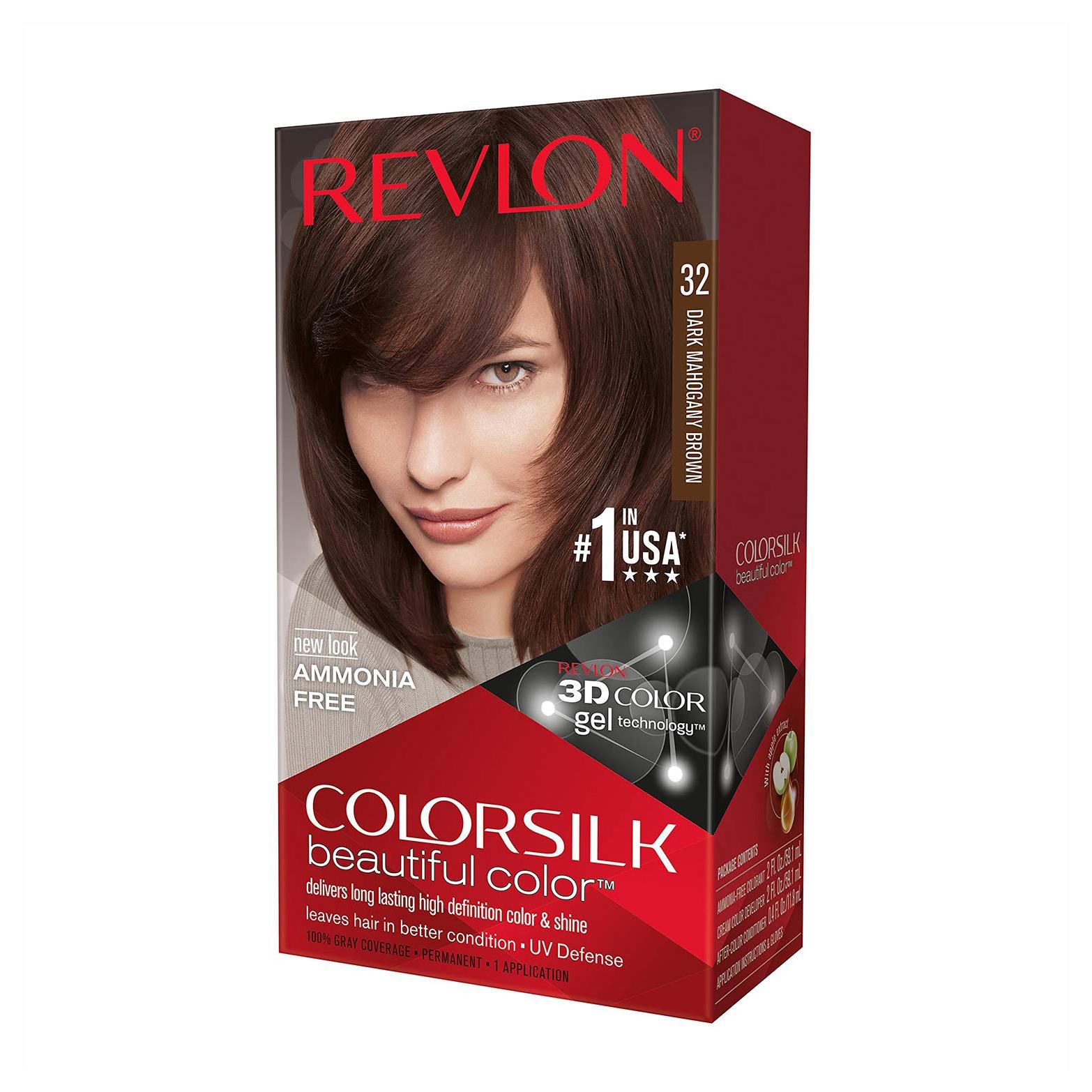 Revlon Colorsilk Beautiful Hair Color Dark Mahogany Brown - 32 (Usa)