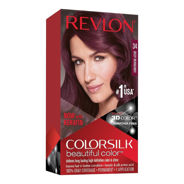 Revlon Colorsilk Beautiful Hair Color Deep Burgundy - 34 (USA)