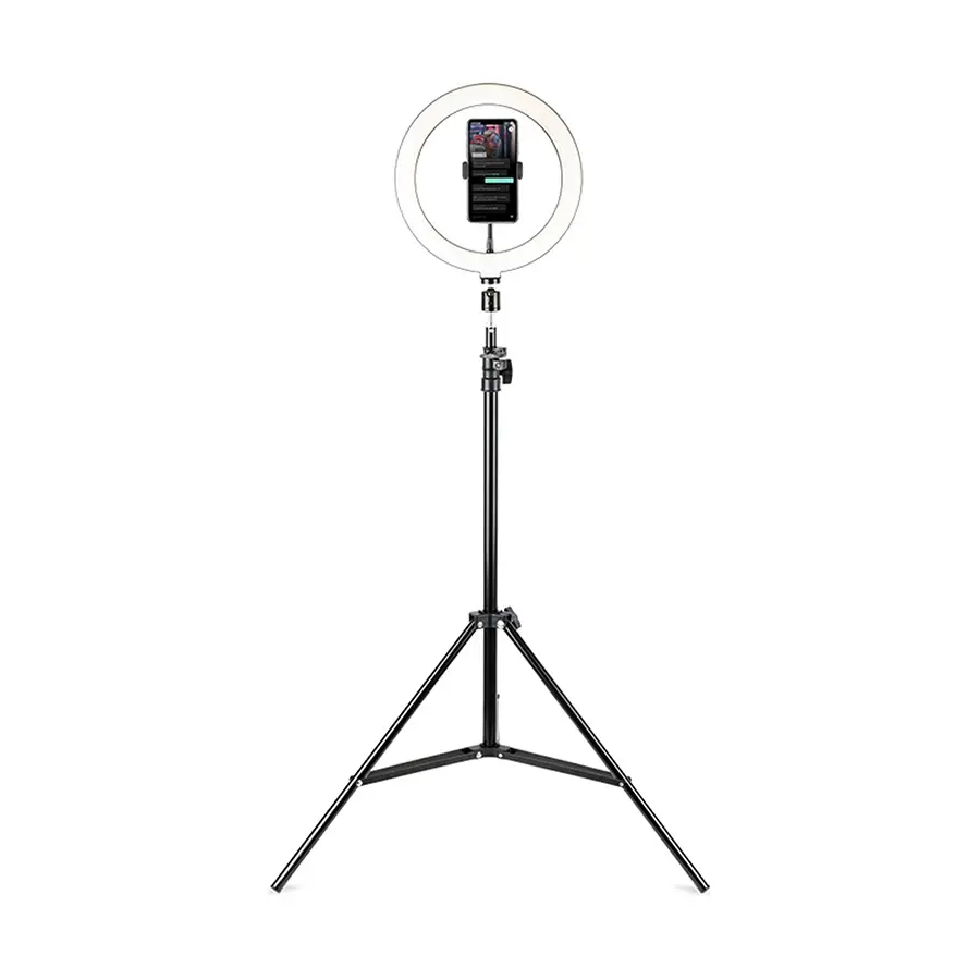 Havit ST7012 Pro Phone Holder with 10-inch LED Selfie Ring Light & Tripod Stand