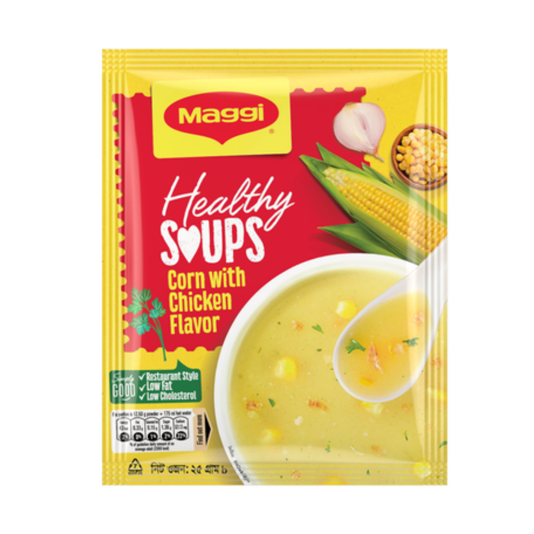 Maggi Healthy Soup Chicken With Corn Sachet 25g