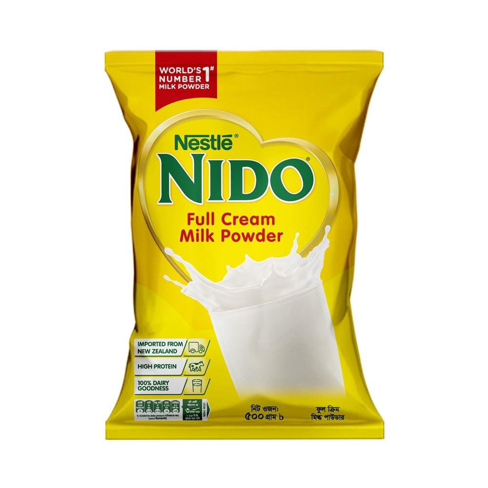 Nestle Nido Fortigrow Full Cream Milk Powder Pouch -500 gm