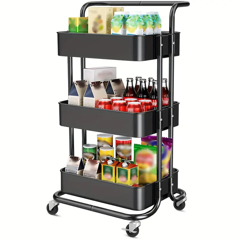 Trolley 3 Tier Multi-function Trolley Storage