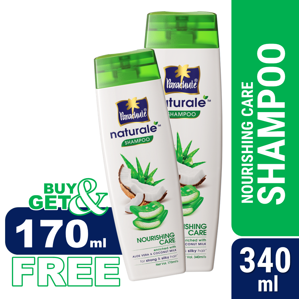 Parachute Naturale Shampoo Nourishing Care 330ml (Get 170ml Shampoo Free) - Strong Hair Shampoo Pack