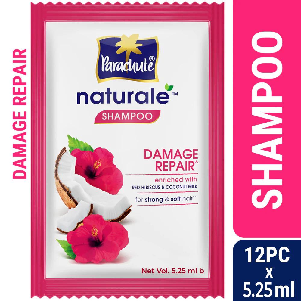 Parachute Naturale Damage Repair Shampoo (5.25ml X 12 pcs)