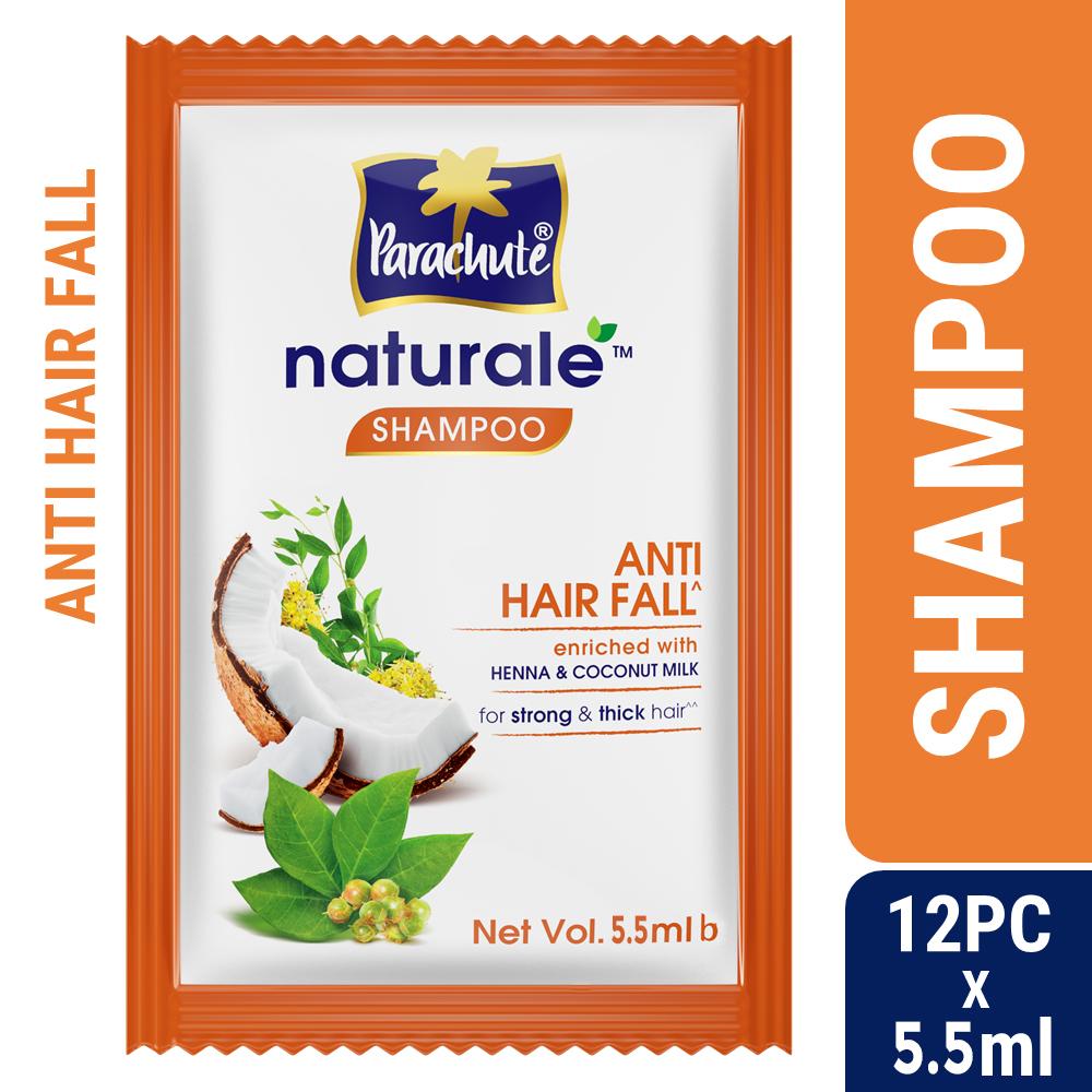 Parachute Naturale Anti Hair Fall Shampoo (5.25ml X 12 pcs)