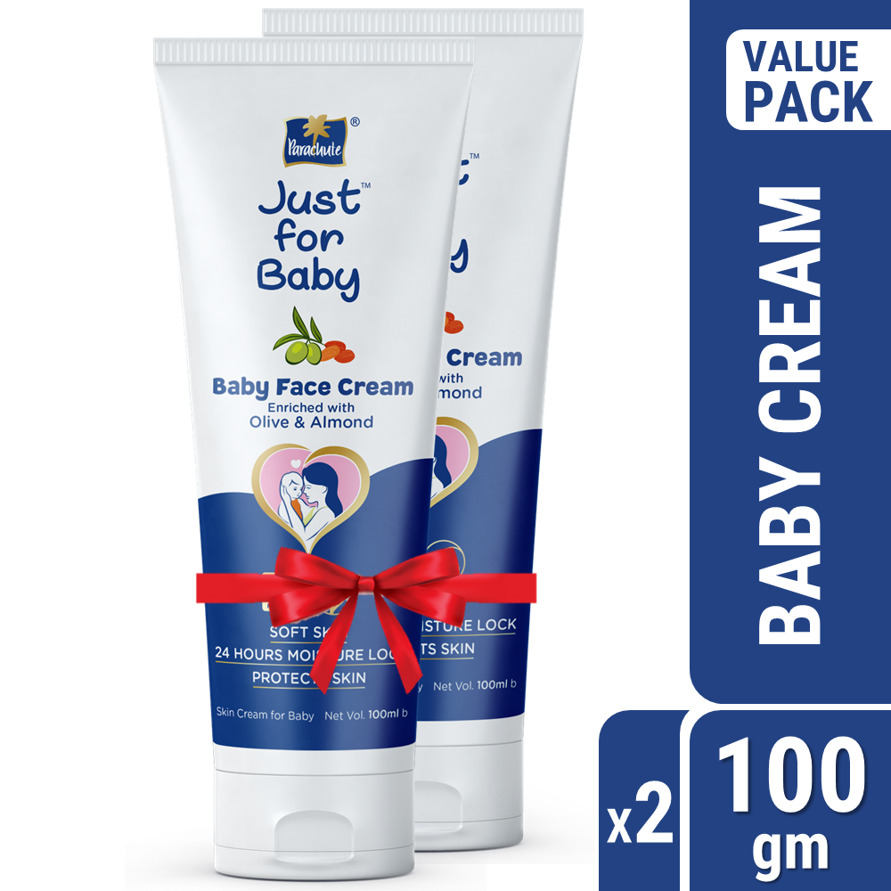 Parachute Just for Baby - Face Cream 100g Pack of 2 Combo (100ml x 2)