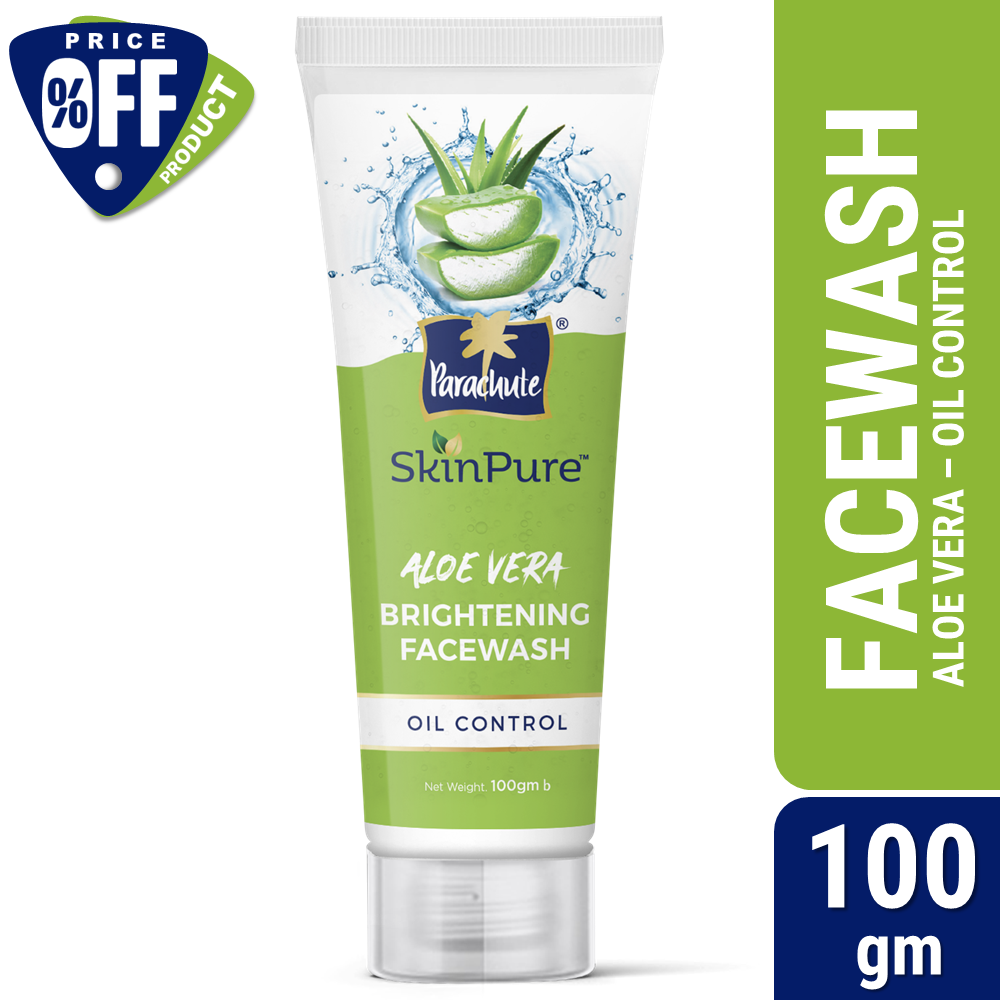 Parachute SkinPure Aloe Vera Brightening Facewash (Oil Control) 100gm