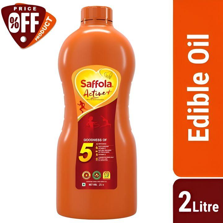 Saffola Active Oil (Fortified Edible Rice Bran Oil) 2 Litre