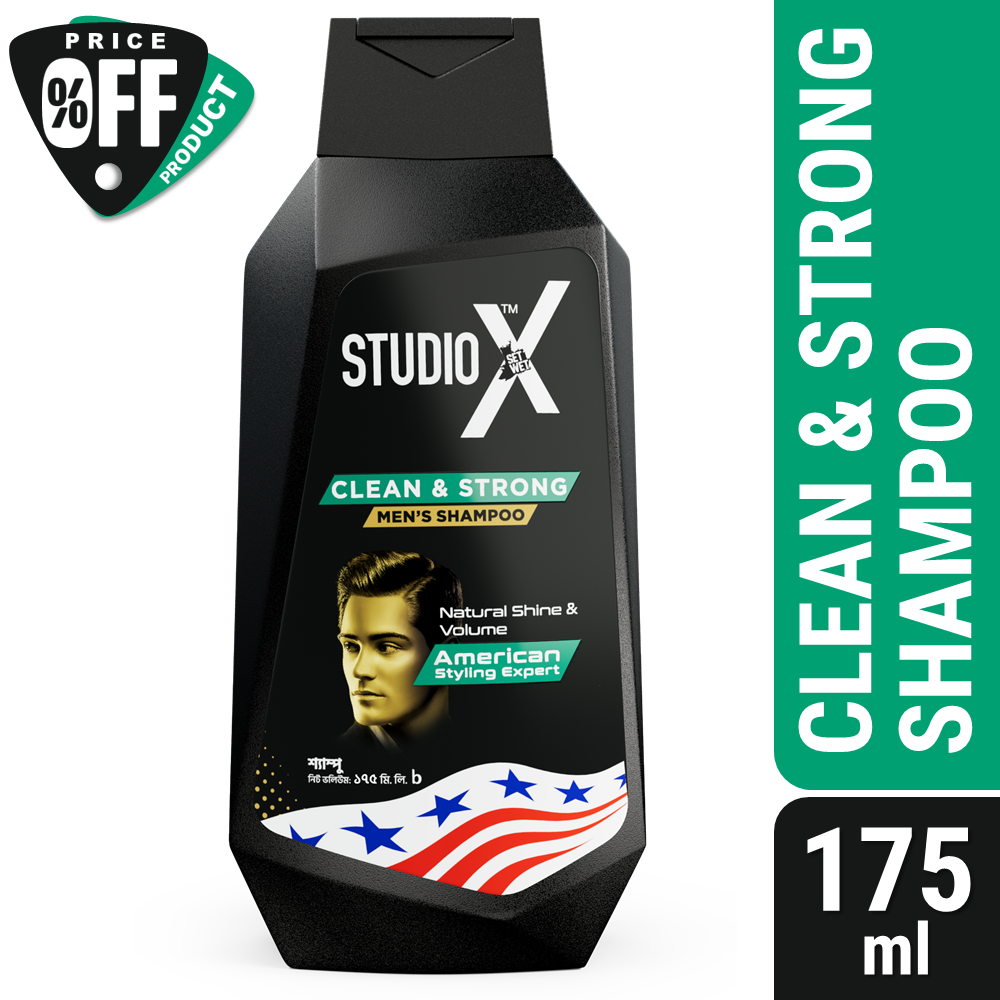 Studio X Clean & Strong Shampoo for Men 175ml