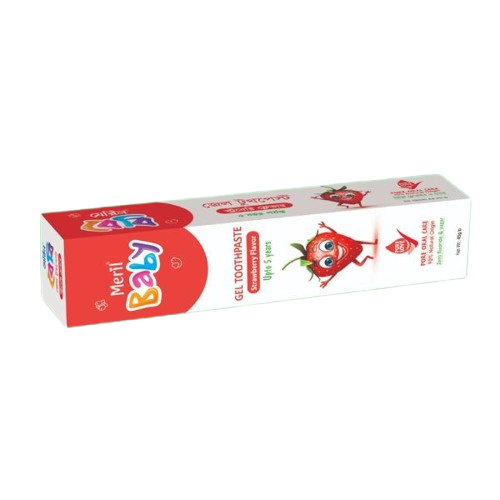 Meril Baby Gel Toothpaste (Strawberry) 45gm