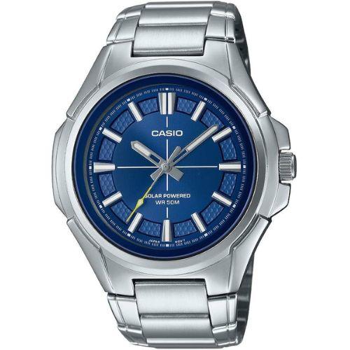 CASIO MTP-RS100D-2AVDF SOLAR POWERED STAINLESS STEEL MEN`S WATCH